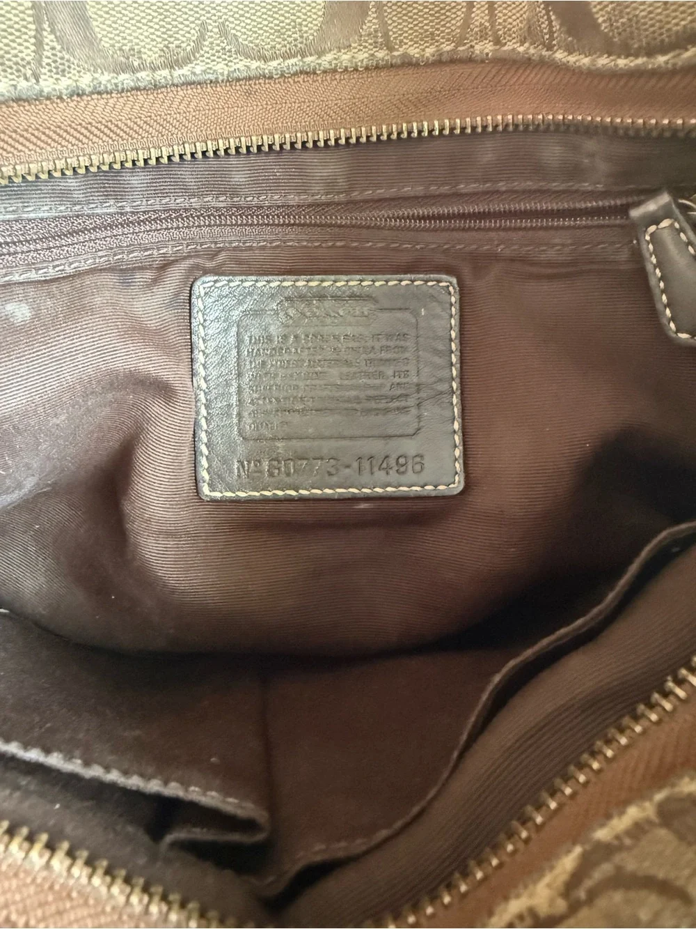 Coach Patchwork Multitone Brown Leather and Signature Hobo Bag
